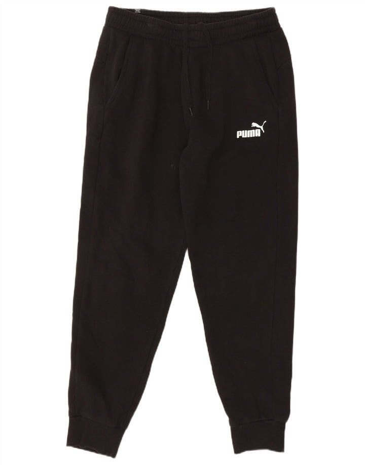 PUMA Mens Tracksuit Trousers Joggers Large  Black Cotton