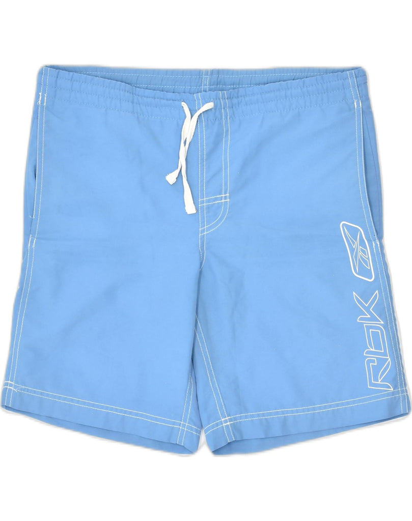 REEBOK Mens Swimming Shorts Medium Blue | Vintage | Thrift | Second-Hand | Used Clothing | Messina Hembry 