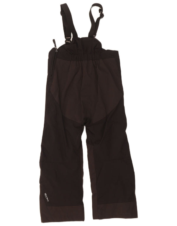 Helly Hansen Boys Graphic Dungarees Ski Trousers 5-6 Years Black Polyamide