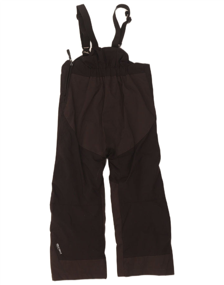 Helly Hansen Boys Graphic Dungarees Ski Trousers 5-6 Years Black Polyamide