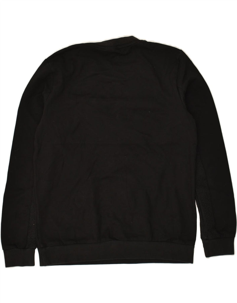 DKNY Mens Sweatshirt Jumper Medium Black Viscose | Vintage Dkny | Thrift | Second-Hand Dkny | Used Clothing | Messina Hembry 