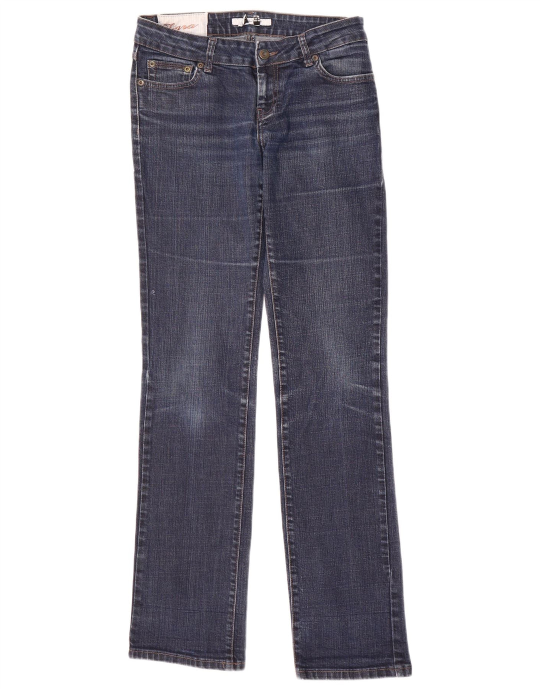 Zara Womens Straight Jeans EU 38 Small W28 L34 Blue Cotton