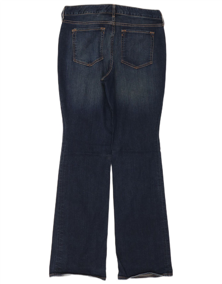 EDDIE BAUER Womens Curvy Bootcut Jeans US 8 Medium W34 L32 Navy Blue