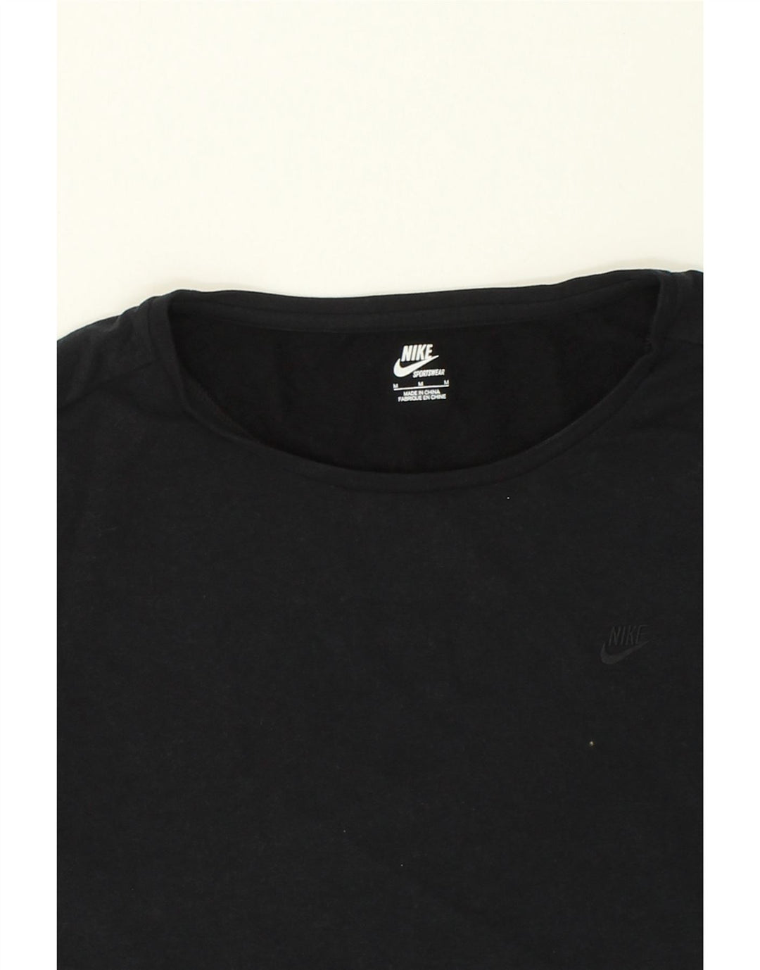 NIKE Womens T-Shirt Top UK 12 Medium Black Cotton Vintage Nike and Second-Hand Nike from Messina Hembry 