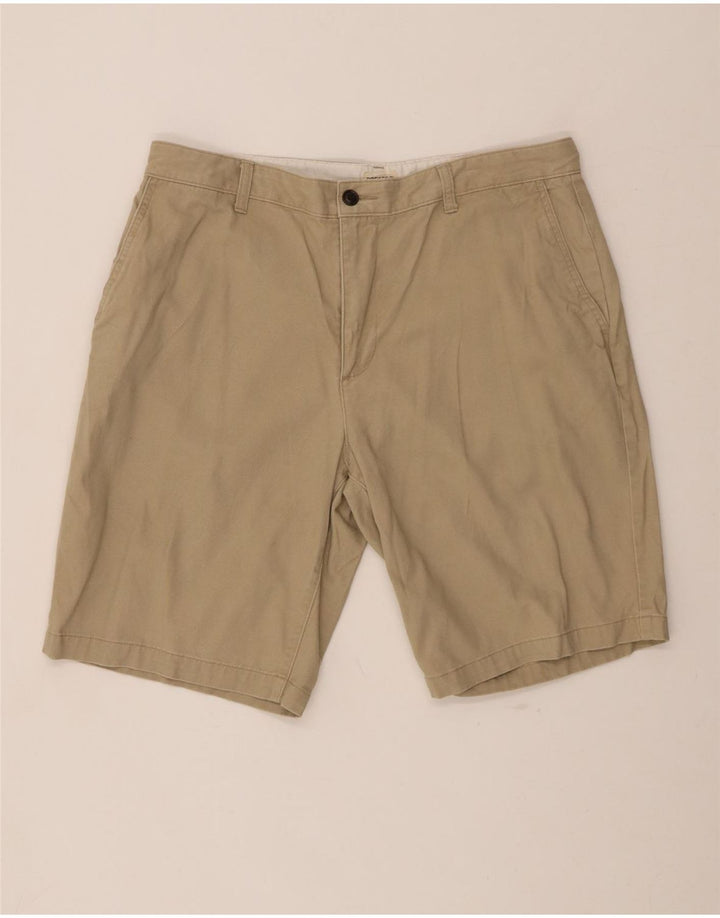 DOCKERS Mens Chino Shorts W36 Large Beige Cotton