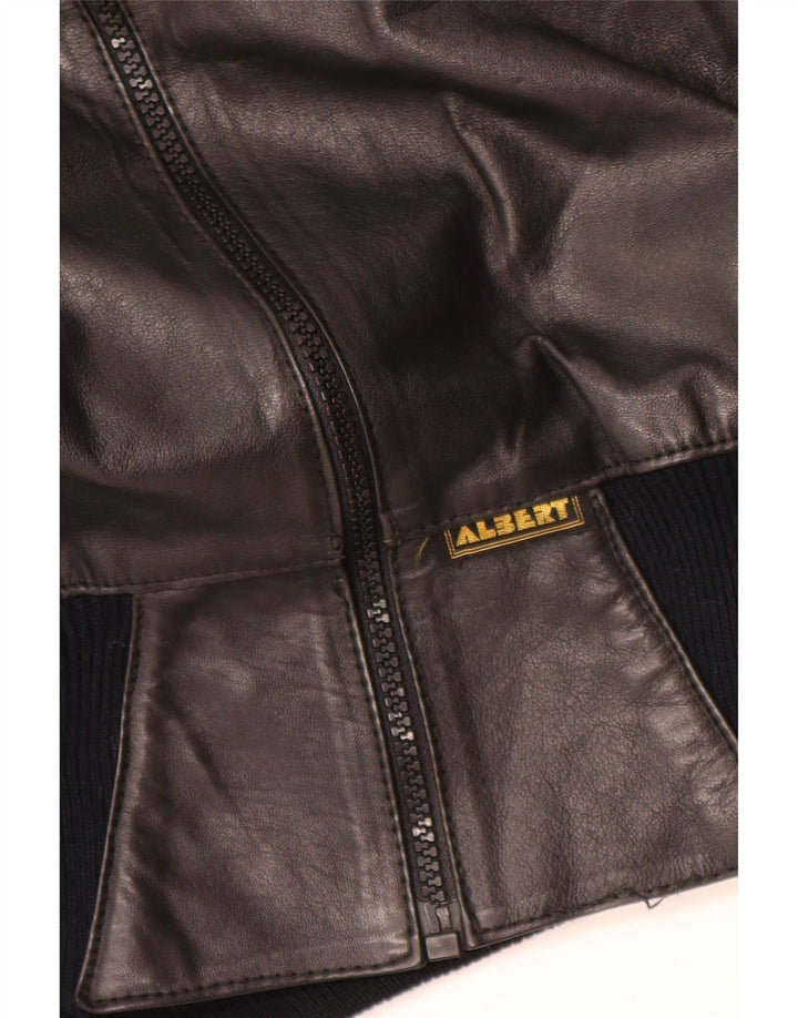 Albert Womens Leather Jacket UK 16 Large Brown