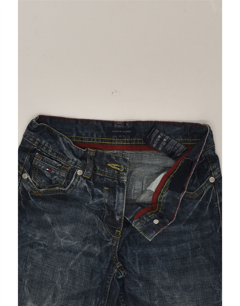 TOMMY HILFIGER Boys Straight Jeans 11-12 Years W27 L27 Navy Blue Cotton | Vintage Tommy Hilfiger | Thrift | Second-Hand Tommy Hilfiger | Used Clothing | Messina Hembry 