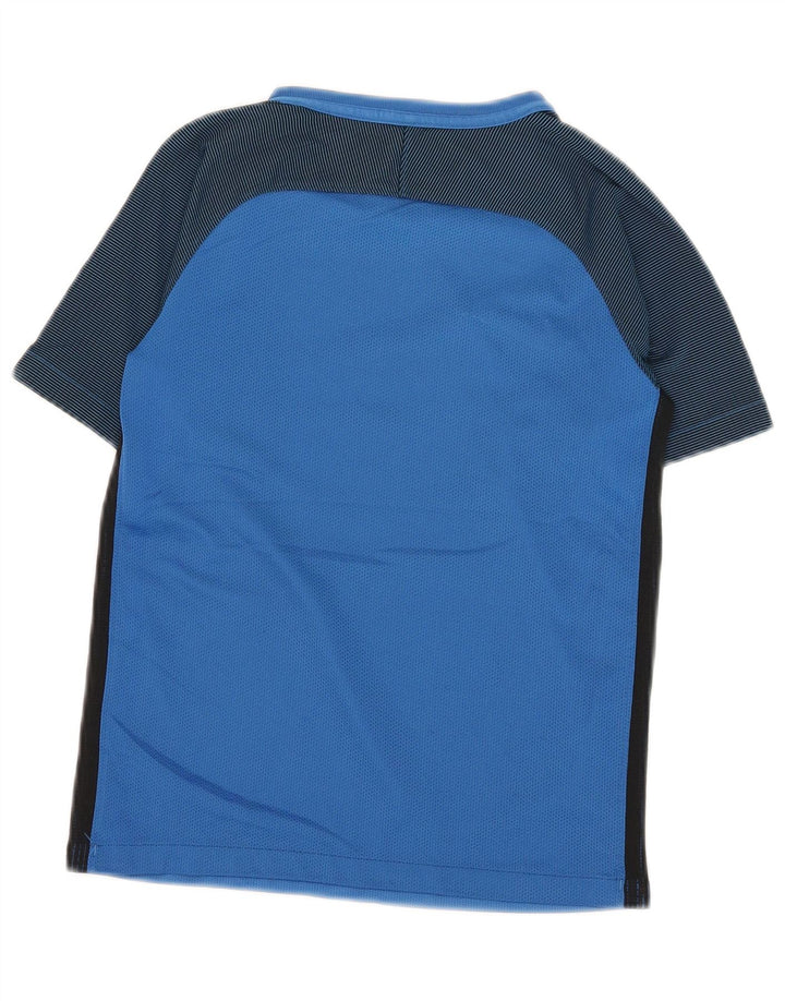 Nike Boys Dri Fit T-Shirt Top 10-11 Years Medium  Blue Colourblock