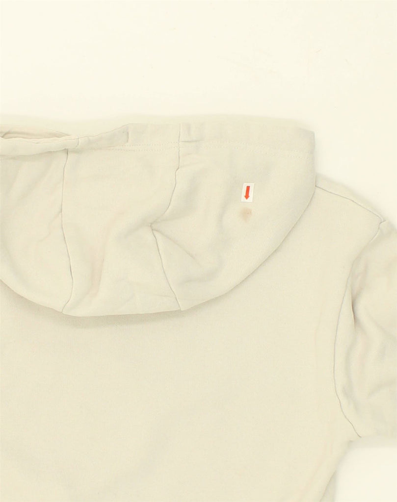 ELLESSE Mens Graphic Hoodie Jumper Medium Beige Cotton | Vintage Ellesse | Thrift | Second-Hand Ellesse | Used Clothing | Messina Hembry 