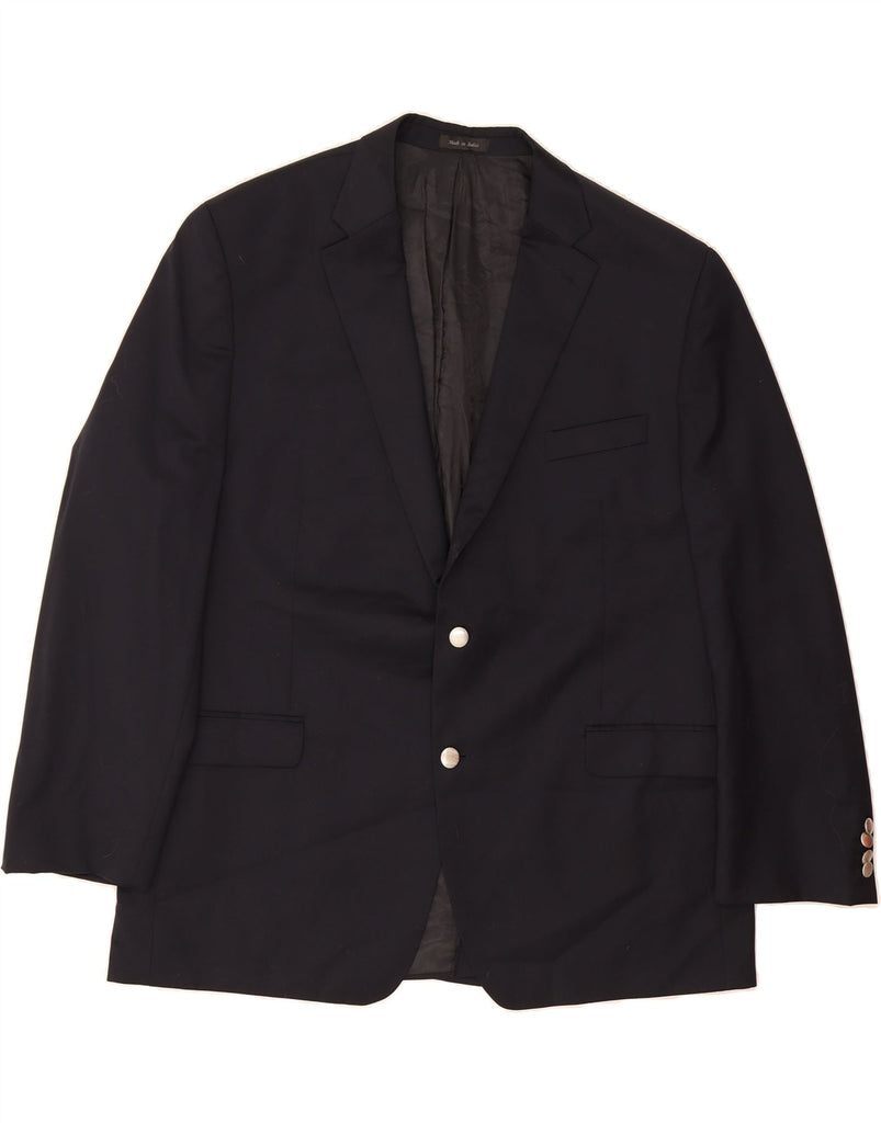 MICHAEL KORS Mens 2 Button Blazer Jacket Size 48 2XL Navy Blue Wool Vintage Michael Kors and Second-Hand Michael Kors from Messina Hembry 