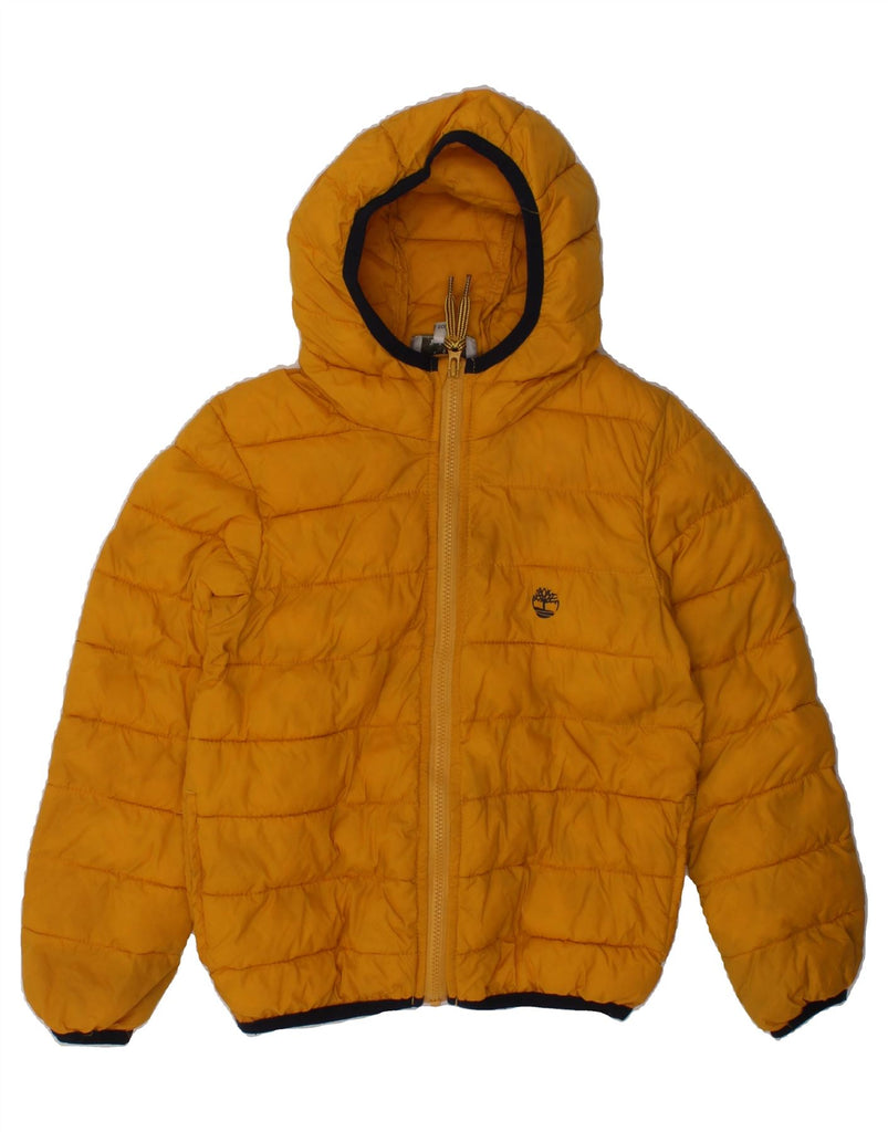 TIMBERLAND Boys Hooded Padded Jacket 3-4 Years Yellow Polyamide | Vintage Timberland | Thrift | Second-Hand Timberland | Used Clothing | Messina Hembry 