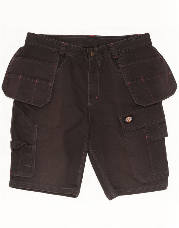 Dickies Mens Cargo Shorts W34 Large Black Polyester