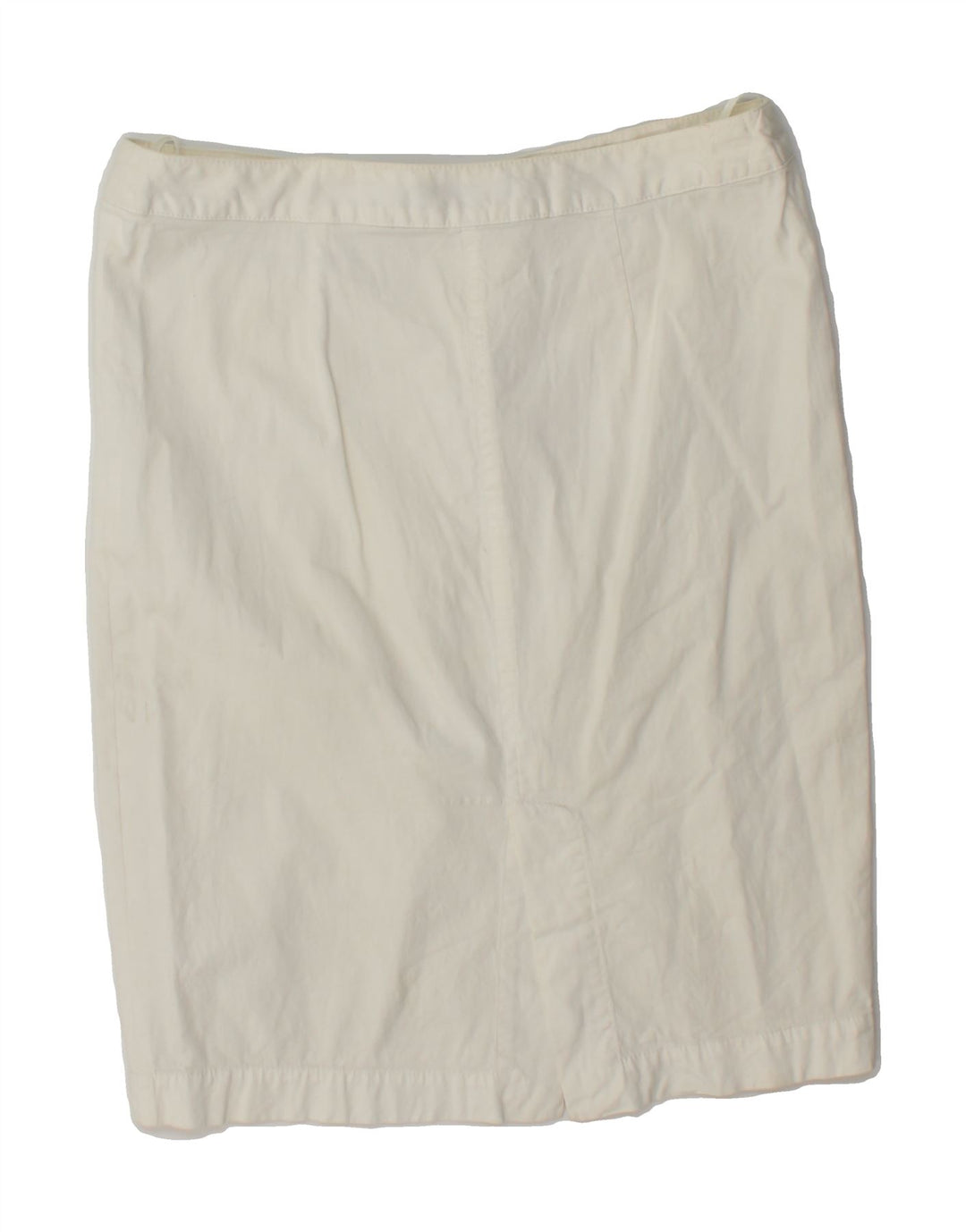 FAY Womens Straight Skirt IT 44 Medium W32  White Cotton Vintage Fay and Second-Hand Fay from Messina Hembry 