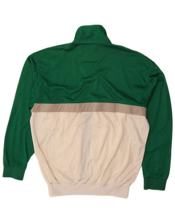 Kappa Mens Tracksuit Top Jacket Large Green Colourblock