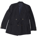 Redaelli Mens Double Breasted Blazer Jacket IT 50 Large Navy Blue