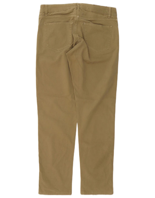 Hackett Mens Slim Casual Trousers W34 L32 Khaki Cotton
