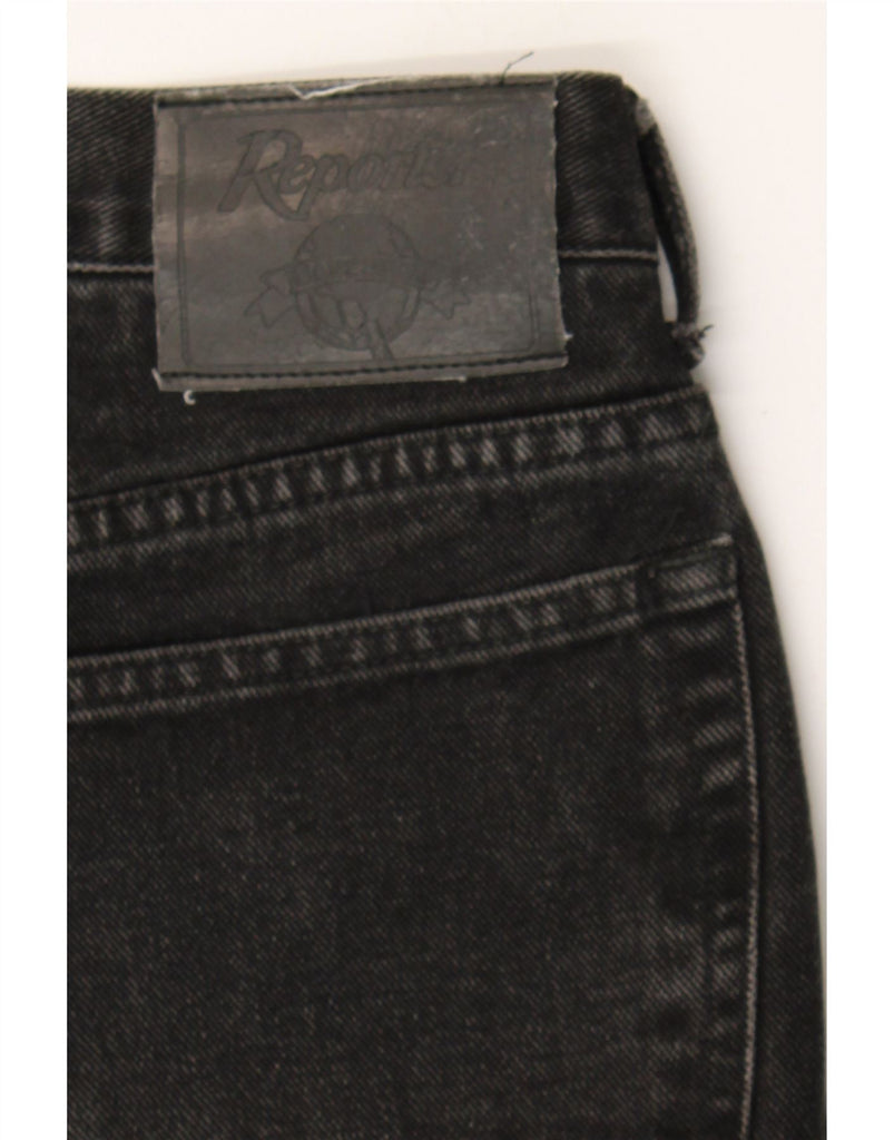REPORTER Mens Straight Jeans W48 L29 Black Cotton Vintage Reporter and Second-Hand Reporter from Messina Hembry 