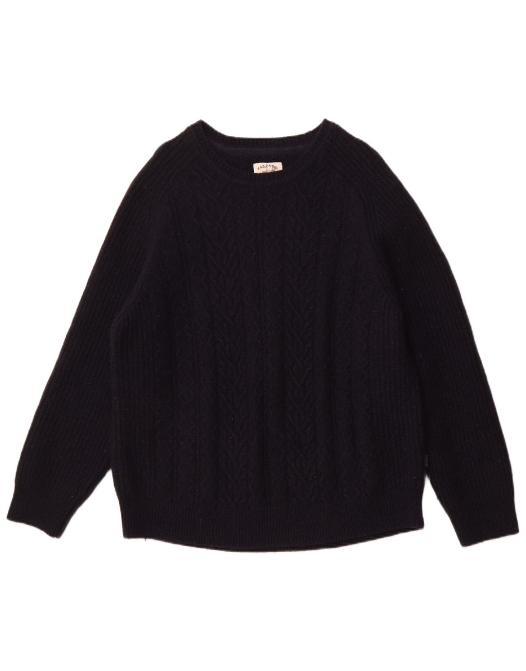 Fat Face Womens Crew Neck Jumper Sweater UK 22 3XL Navy Blue Wool