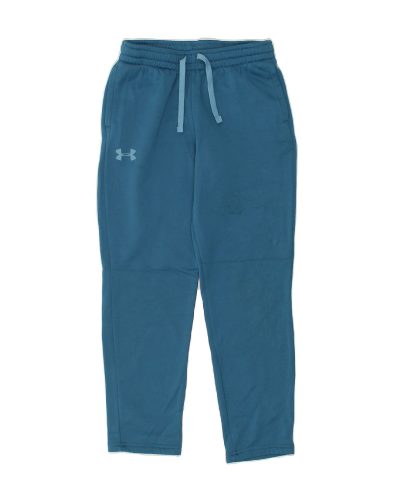 UNDER ARMOUR Boys Tracksuit Trousers 10-11 Years Medium Blue Polyester | Vintage Under Armour | Thrift | Second-Hand Under Armour | Used Clothing | Messina Hembry 