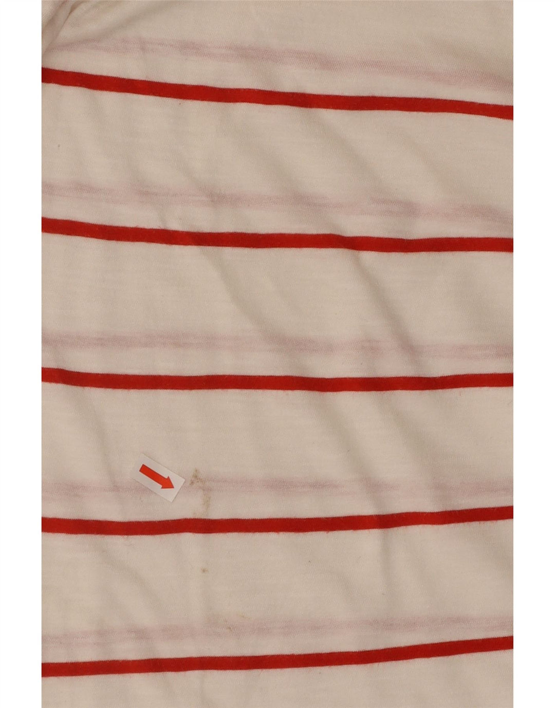 CARRERA Mens T-Shirt Top Large White Striped Cotton