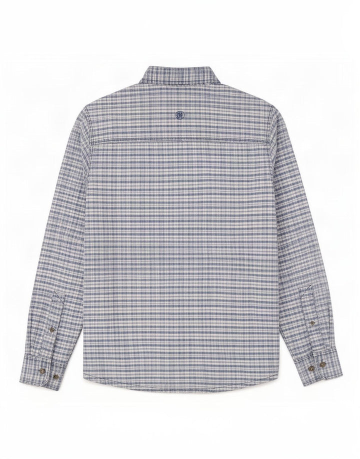 Fat Face Mens Regular Fit Shirt Small Blue Check Cotton