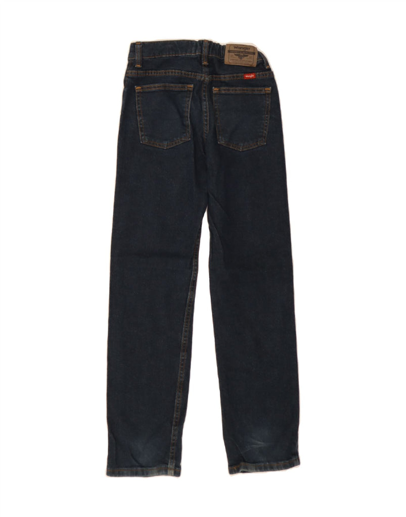 WRANGLER Boys Straight Jeans 11-12 Years W24 L26 Navy Blue Cotton Vintage Wrangler and Second-Hand Wrangler from Messina Hembry 