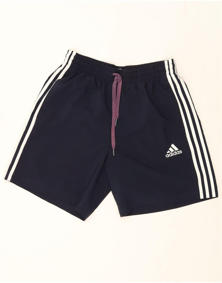 Adidas Mens Sport Shorts Medium Navy Blue Polyester