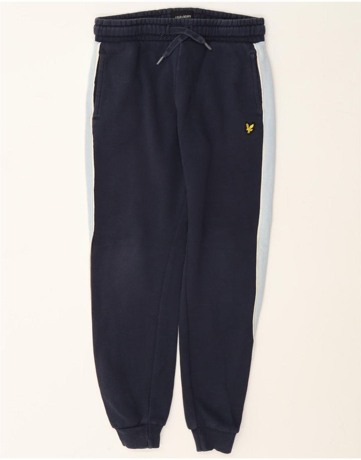 Lyle & Scott Boys Tracksuit Trousers Joggers 8-9 Years Navy Blue