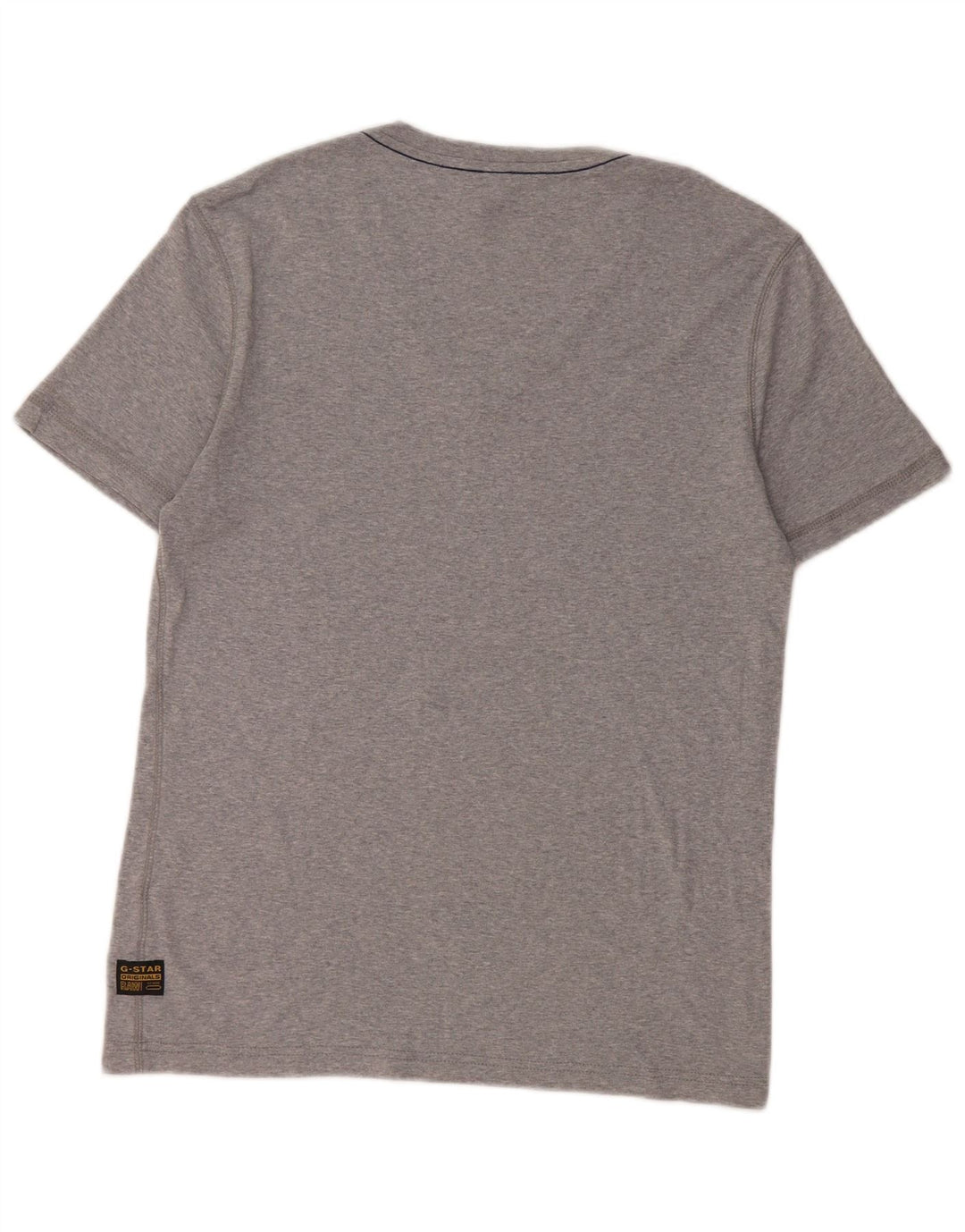 G-Star Mens Graphic T-Shirt Top XL Grey Flecked Cotton
