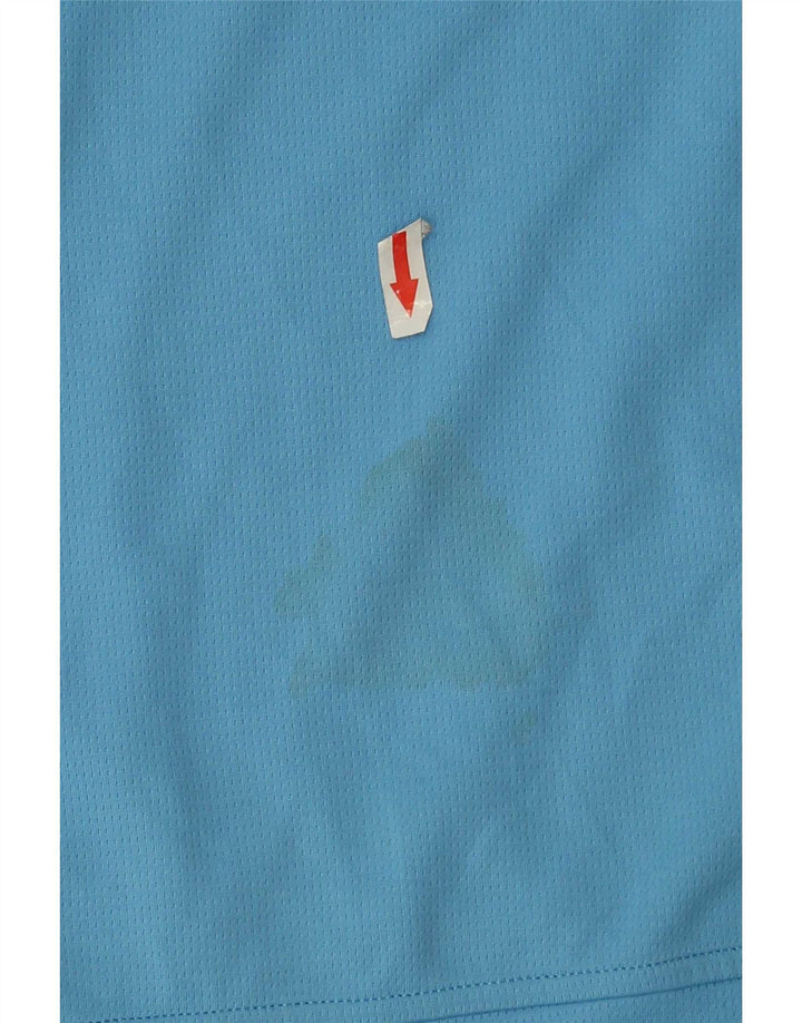 Adidas Mens Zip Neck Pullover Tracksuit Top Medium Blue Polyester