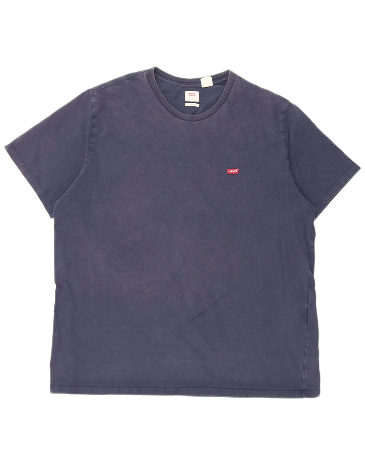 Levi's Mens T-Shirt Top XL Navy Blue Cotton