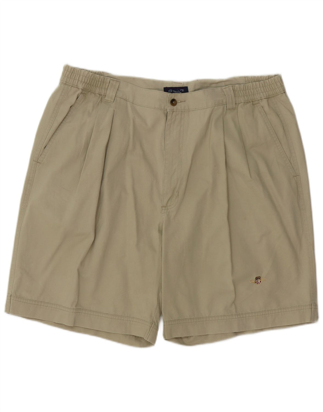 GANT Mens Pegged Chino Shorts W38 XL Khaki Cotton