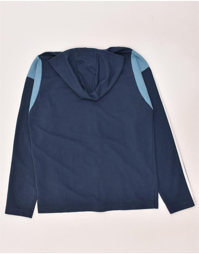ADIDAS Mens Aeroready Graphic Zip Hoodie Sweater Large Navy Blue | Vintage Adidas | Thrift | Second-Hand Adidas | Used Clothing | Messina Hembry 