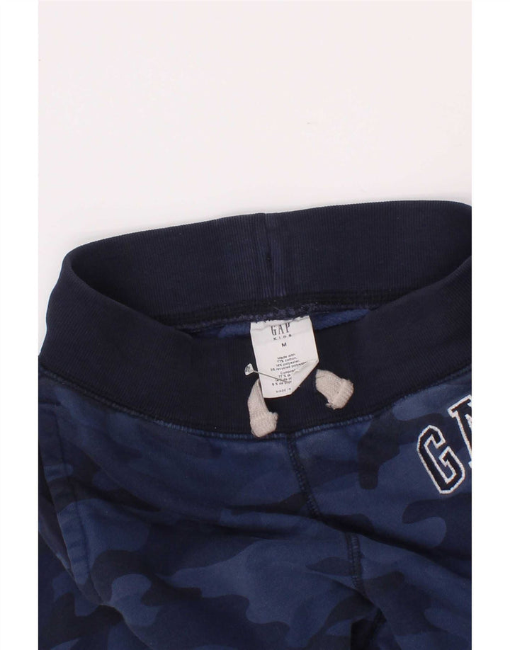 Gap Boys Tracksuit Trousers Joggers 8-9 Years Medium Navy Blue Camouflage