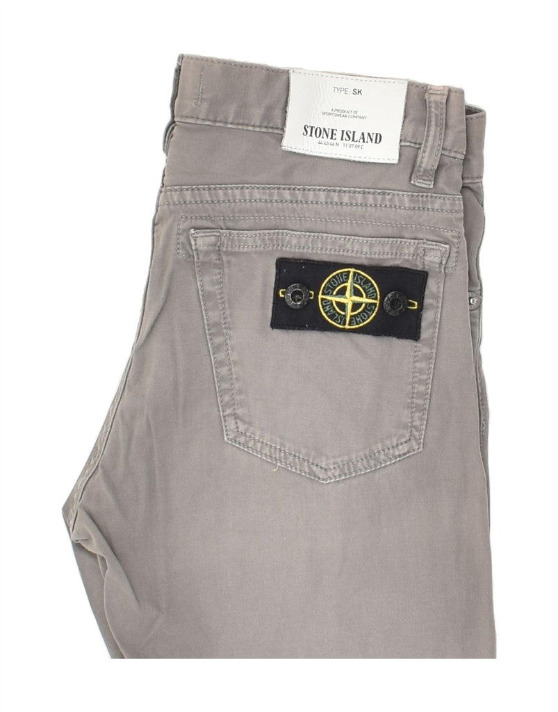 STONE ISLAND Boys Straight Jeans 9-10 Years W26 L22  Grey Cotton | Vintage Stone Island | Thrift | Second-Hand Stone Island | Used Clothing | Messina Hembry 