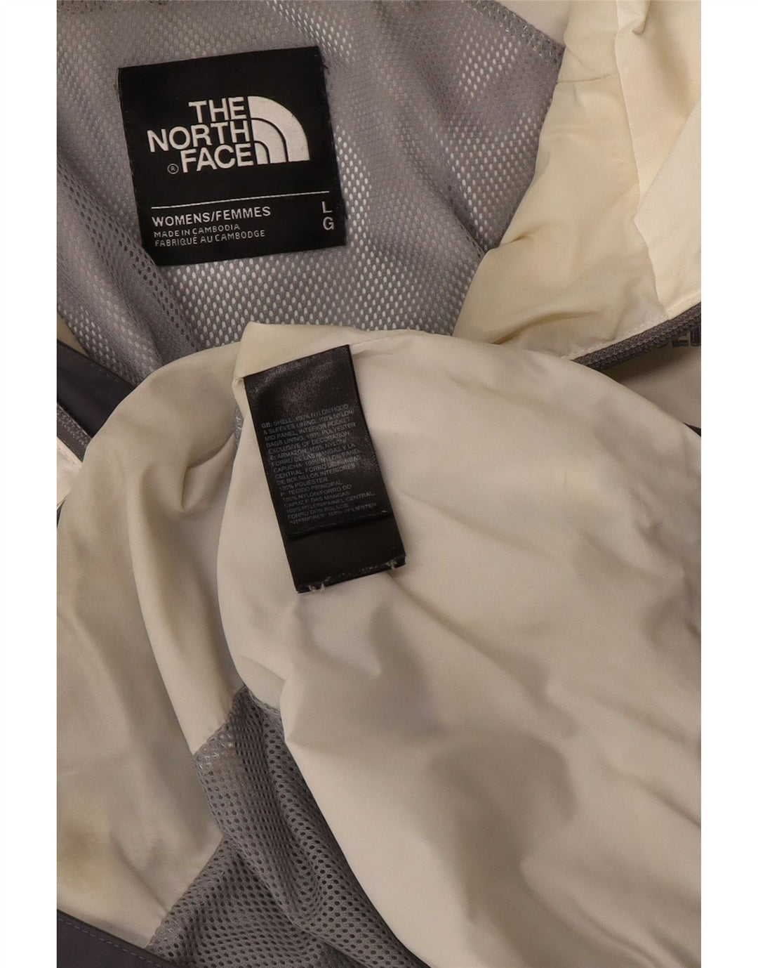 Hugo Boss Womens Hooded Rain Jacket UK 16 Large Grey Colourblock Nylon