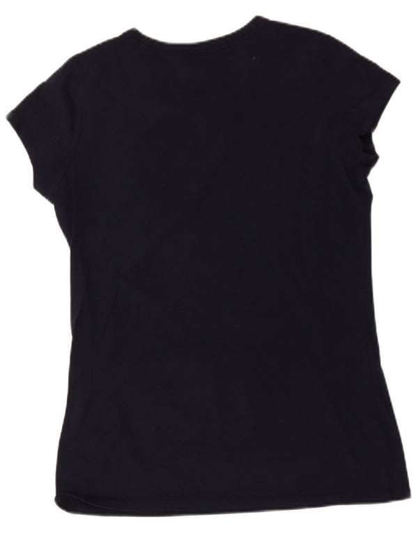 G-Star Womens T-Shirt Top UK 14 Large Navy Blue Cotton