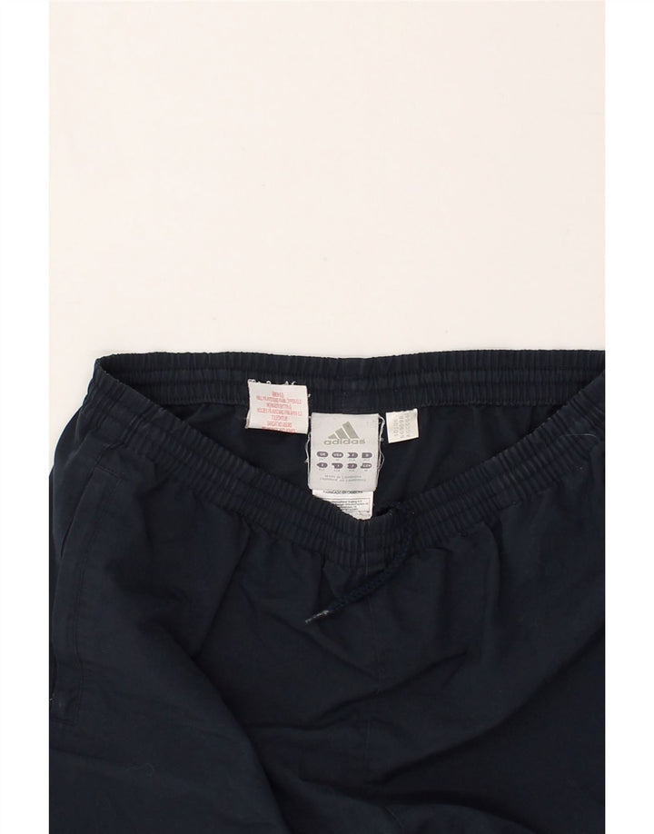 ADIDAS Boys Tracksuit Trousers 11-12 Years Navy Blue Polyester | Vintage Adidas | Thrift | Second-Hand Adidas | Used Clothing | Messina Hembry 