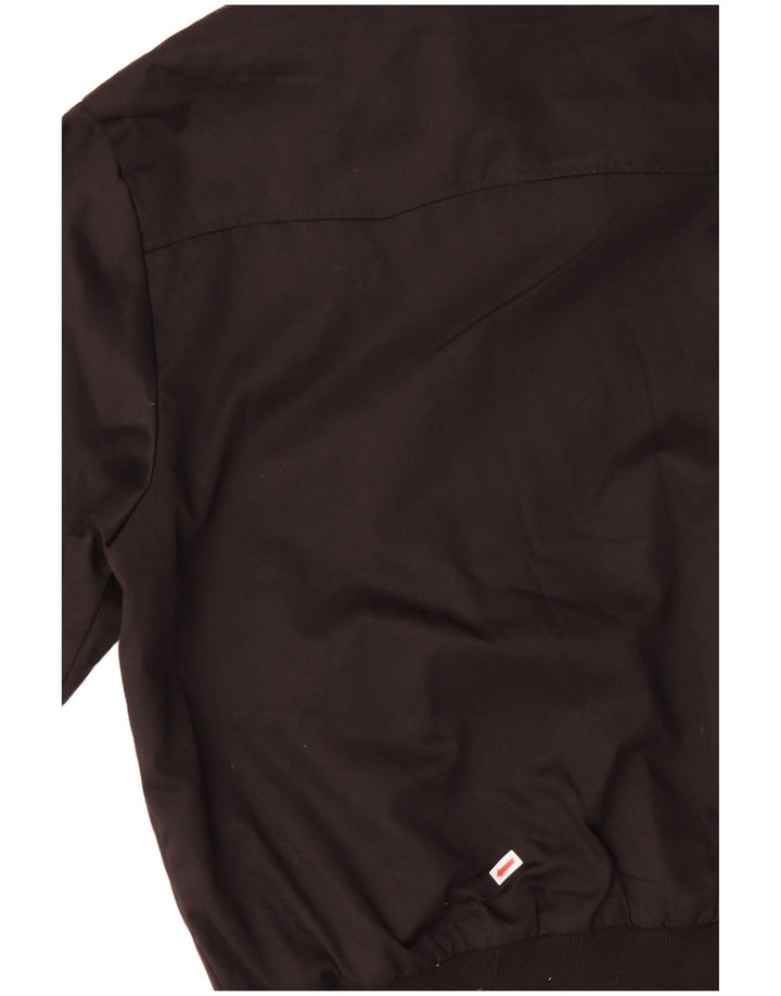 BRANDIT Mens Bomber Jacket UK 40 Large Black Polyester