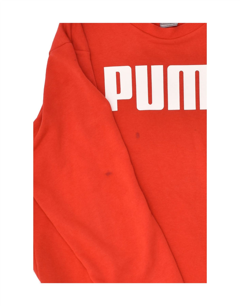 PUMA Mens Graphic Sweatshirt Jumper Large Red | Vintage Puma | Thrift | Second-Hand Puma | Used Clothing | Messina Hembry 