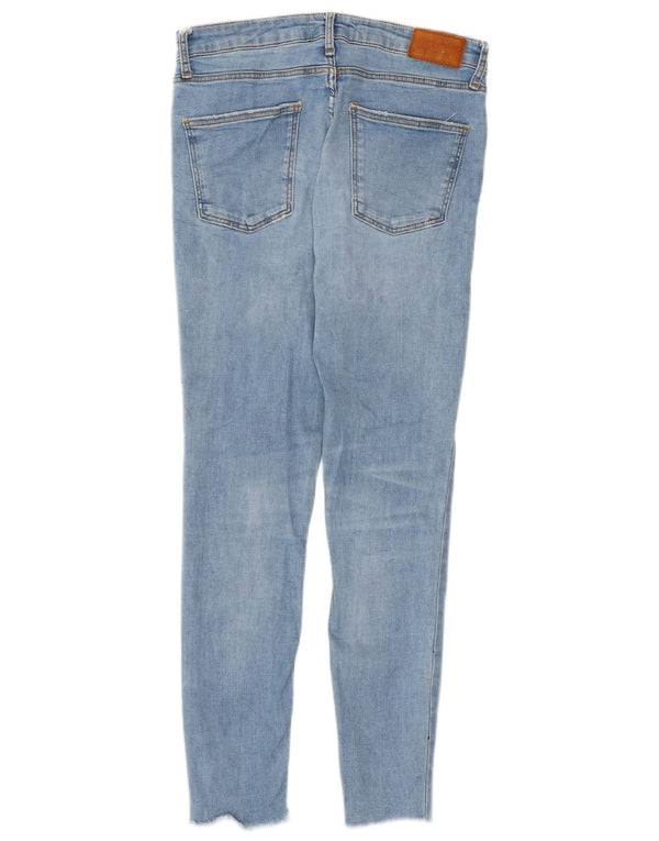 Zara Womens Distressed Skinny Jeans EU 38 Small W28 L26 Blue Cotton