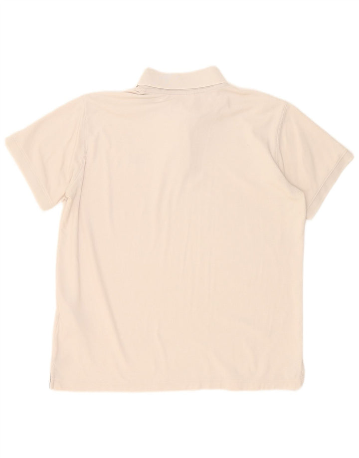 Helly Hansen Mens Polo Shirt XL Off White Polyester