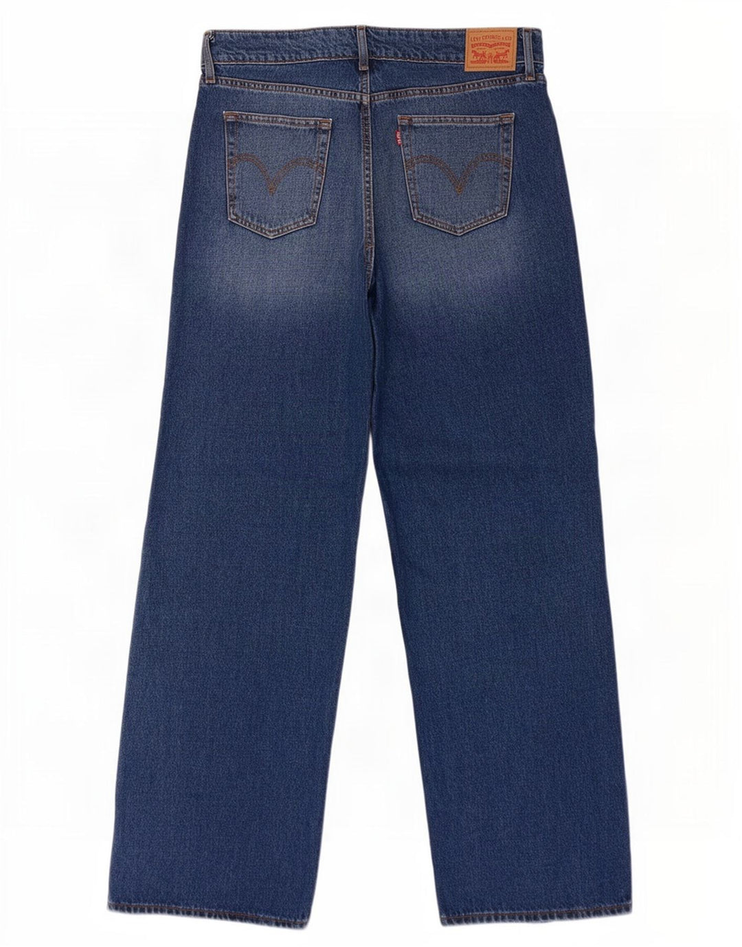 Levi's Womens Super Low Wide Leg Jeans W31 L34 Blue Cotton