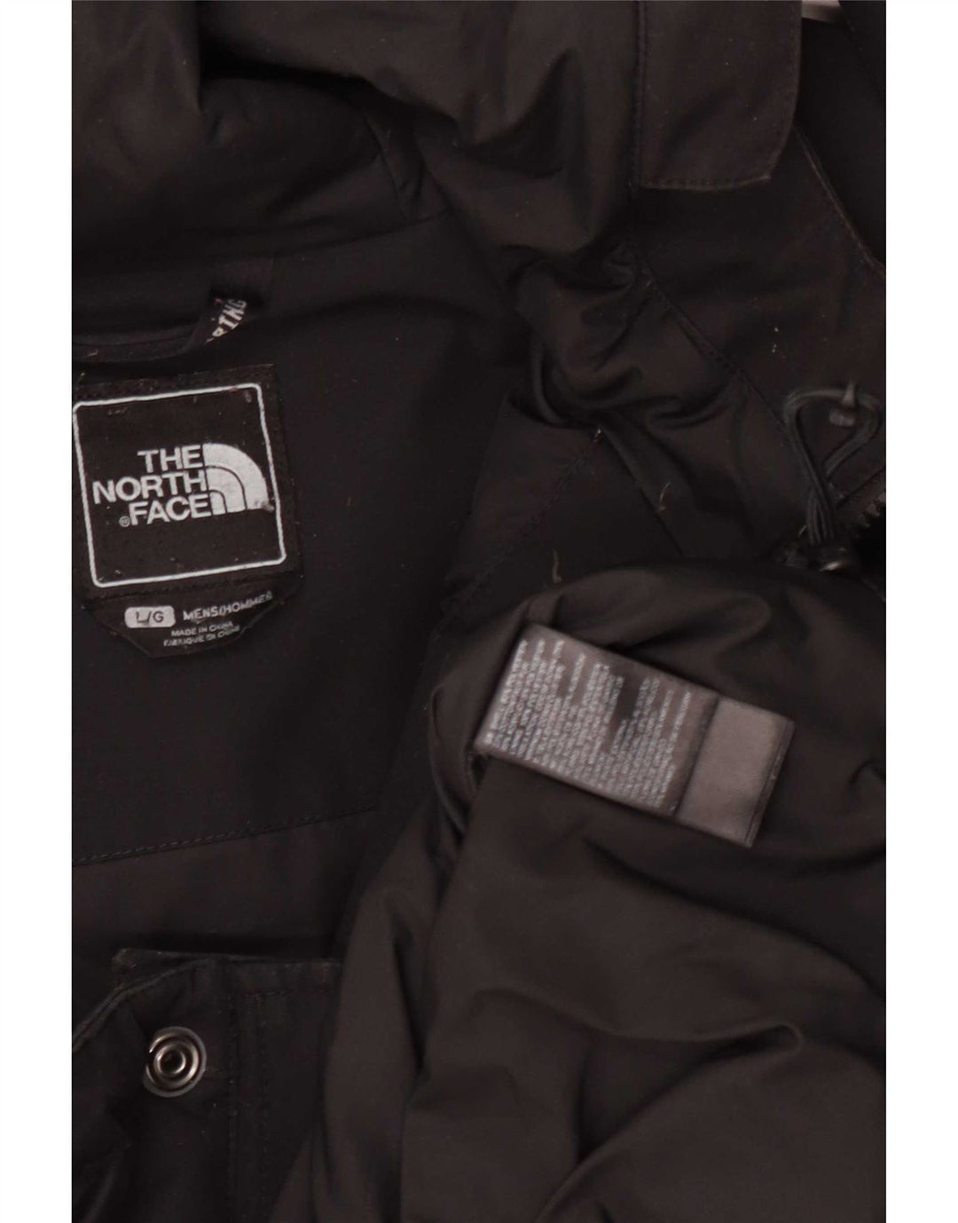 The North Face Mens Hooded Parka Jacket UK 40 Large Black Polyester