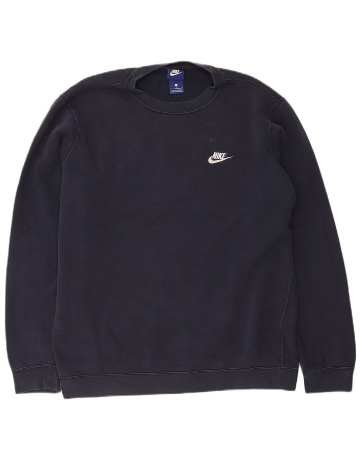 Nike Mens Sweatshirt Jumper Large Navy Blue Cotton