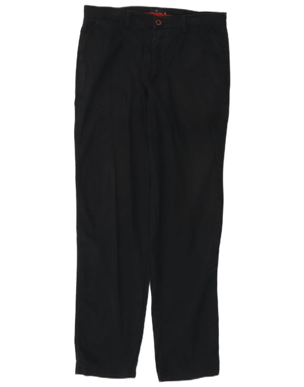 TRUSSARDI Mens Straight Chino Trousers IT 50 Large W30 L31 Navy Blue