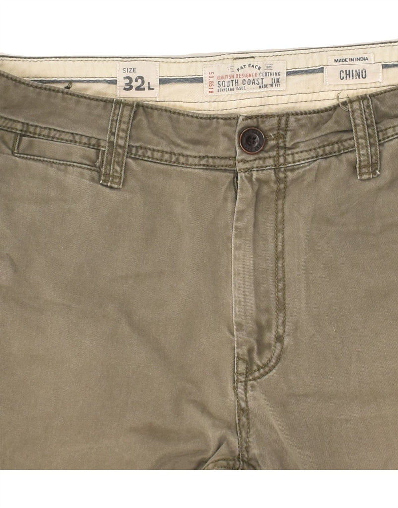 FAT FACE Mens Slim Chino Trousers W32 L32  Khaki Cotton | Vintage Fat Face | Thrift | Second-Hand Fat Face | Used Clothing | Messina Hembry 