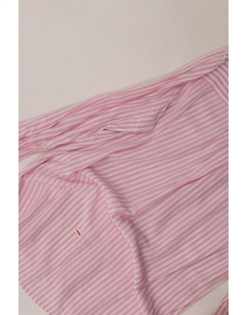 TOMMY HILFIGER Womens Shirt US 8 Medium Pink Striped Cotton Vintage Tommy Hilfiger and Second-Hand Tommy Hilfiger from Messina Hembry 