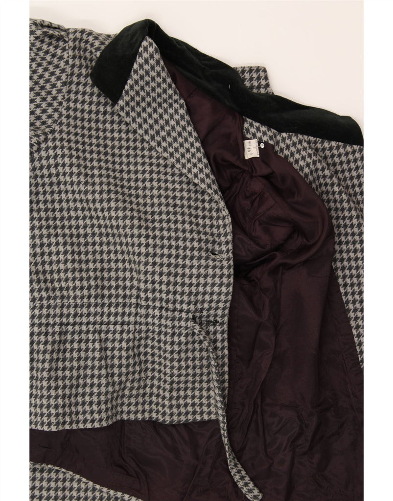 VINTAGE Womens 2 Piece Skirt Set IT 46 Large W28  Grey Houndstooth Vintage Vintage and Second-Hand Vintage from Messina Hembry 