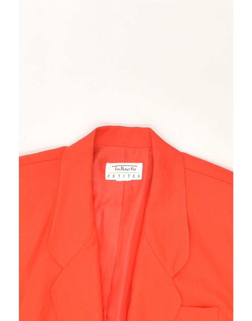 TALBOTS Womens 1 Button Blazer Jacket UK 14 Large Red | Vintage Talbots | Thrift | Second-Hand Talbots | Used Clothing | Messina Hembry 